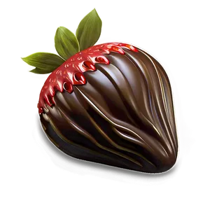 Chocolate Strawberry Garnish Png Xtm PNG Image