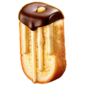 Chocolate Topped Twinkiewith Filling PNG Image