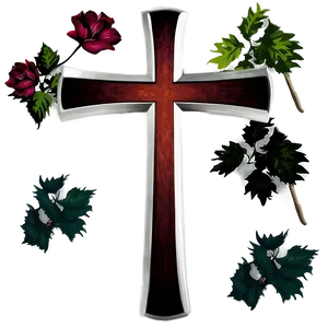 Christian Cross Outline Png Qyc78 PNG Image