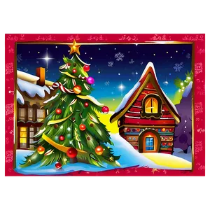 Christmas Card Clipart Png Qps82 PNG Image