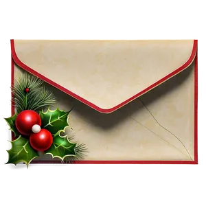 Christmas Card Envelope Png Vpl14 PNG Image