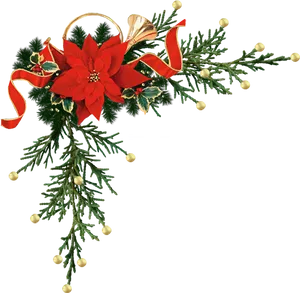 Christmas Corner Decoration.png PNG Image