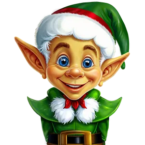 Christmas Elf Illustration Png Thu43 PNG Image