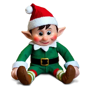 Christmas Elf Making Toys Png Afu PNG Image