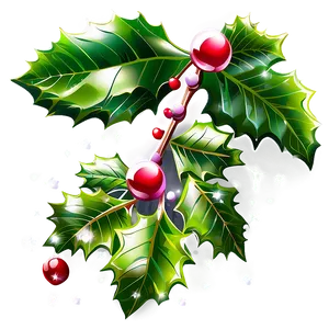 Christmas Eve Holly And Berries PNG 06252024 PNG