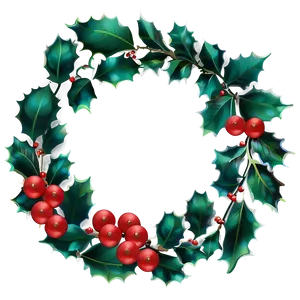 Christmas Eve Holly And Berries PNG Oxp PNG