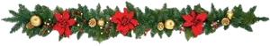 Christmas Garland Decoration PNG Image