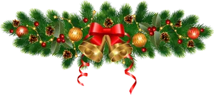 Christmas Garland Decoration.png PNG Image