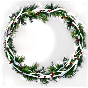 Christmas Garland Silhouette Png 37 PNG Image