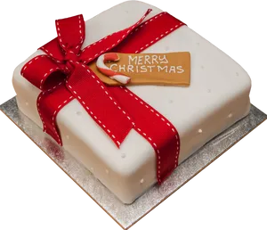 Christmas Gift Box Cake PNG Image