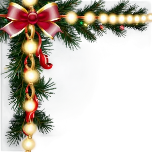 Christmas Lights Border Png Kjb45 PNG Image