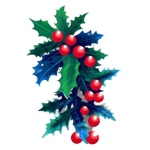 Christmas Mistletoe Silhouette Png Vau PNG Image