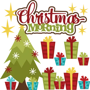 Christmas Morning Celebration PNG Image