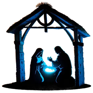 Christmas Nativity Silhouette Png Hyk87 PNG Image