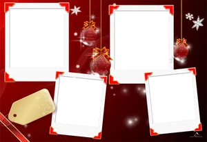 Christmas Photo Frames Background PNG Image