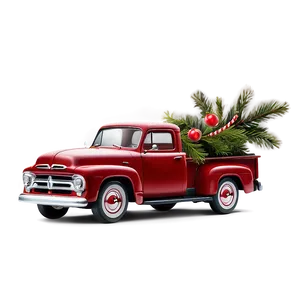 Christmas Red Truck Png 25 PNG Image