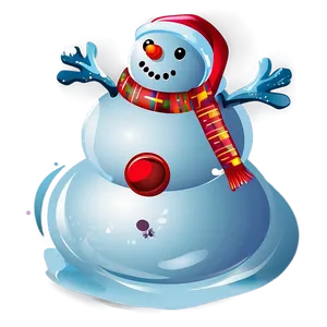 Christmas Snowman Illustration Png Mmu60 PNG Image