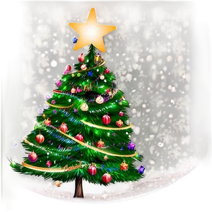 Christmas Tree Art Png Rhn65 PNG Image