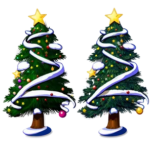 Christmas Tree Art Png Wur86 PNG Image