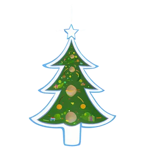 Christmas Tree Outline Png Vki PNG Image