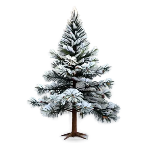 Christmas Tree With Snow Png 27 PNG Image