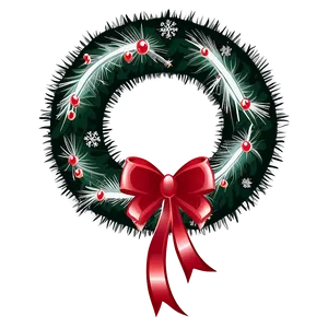 Christmas Wreath Silhouette Png Aeg36 PNG Image