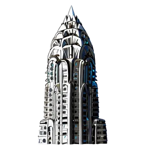 Chrysler Building Architecture Detail Png Fwh72 PNG Image