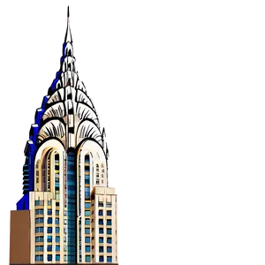 Chrysler Building Cityscape Background Png Lqp PNG Image