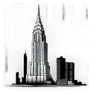 Chrysler Building Cityscape Background Png Yyl PNG Image