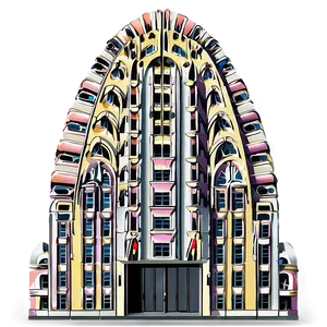 Chrysler Building Entrance Facade Png Sfq10 PNG Image