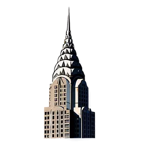 Chrysler Building Skyline Silhouette Png 06252024 PNG Image