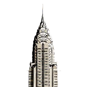 Chrysler Building Skyline Silhouette Png 06252024 PNG Image