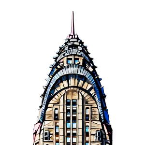 Chrysler Building Spire Close-up Png 80 PNG Image