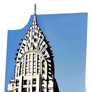 Chrysler Building Spire Close-up Png Kpa78 PNG Image