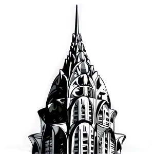 Chrysler Building Spire Close-up Png Lrw PNG Image