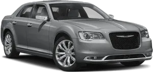 Chrysler300 Sedan Silver PNG Image