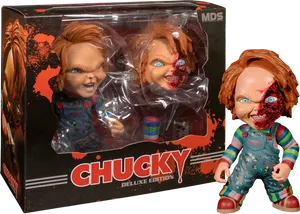 Chucky Deluxe Edition Figure Packaging PNG Image