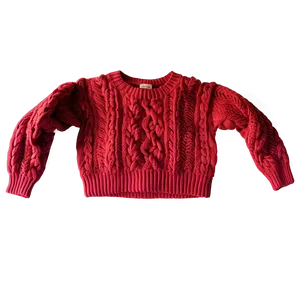 Chunky Red Sweater Png 06292024 PNG Image