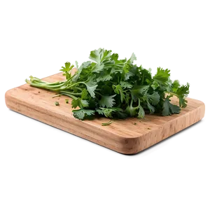 Cilantro On Cutting Board Png Oof37 PNG Image