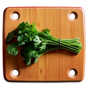 Cilantro On Cutting Board Png Uos96 PNG Image