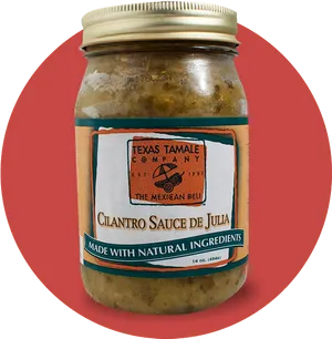 Cilantro Saucede Julia Jar PNG Image