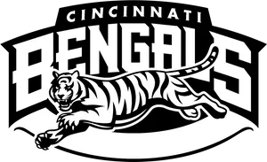 Cincinnati Bengals Logo Blackand White PNG Image