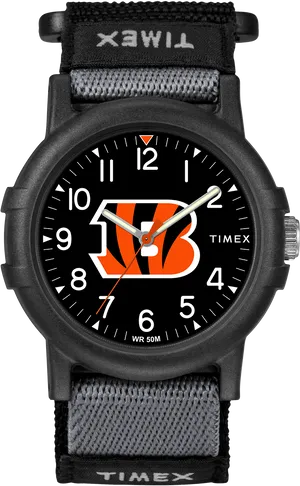 Cincinnati Bengals Themed Watch PNG Image