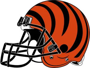 Cincinnati Football Helmet Graphic PNG Image