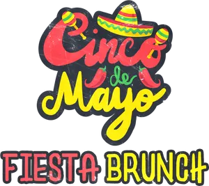 Cincode Mayo Fiesta Brunch Graphic PNG Image