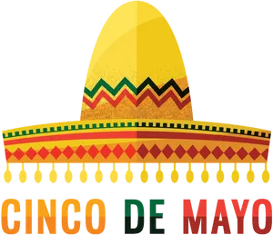 Cincode Mayo Sombrero Graphic PNG Image