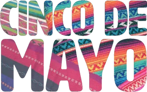 Cincode Mayo Text Pattern PNG Image