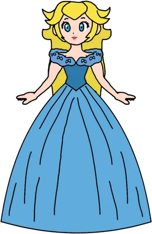 Cinderella Animated Character Illustration PNG Image