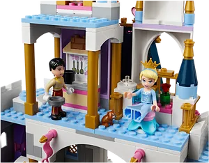 Cinderella Lego Castle Playset PNG Image