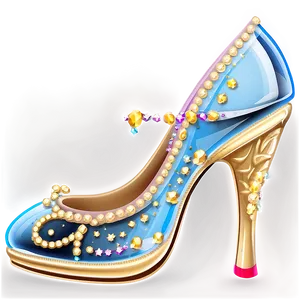 Cinderella Shoe Design Png Acb PNG Image